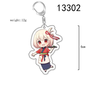 Llavero de acrílico de anime <span class=keywords><strong>Lycoris</strong></span> <span class=keywords><strong>Recoil</strong></span> Nishikigi Chisato Inoue Takina, accesorios para bolsos, regalos - Product Image 2