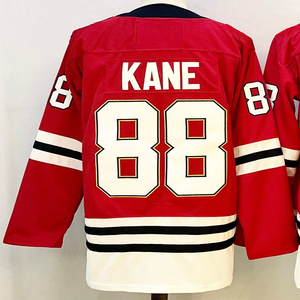 Maillots de hockey cousus pour hommes 98 Connor Bedard 88 Patrick Kane - Product Image 4