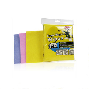 सुपर शोषक विस्कोस लत्ता पीला सुई छिद्रित microfiber गैर बुना जर्मनी सफाई पोंछे के लिए पुन: प्रयोज्य कपड़ा रसोई तौलिया - Product Image 3