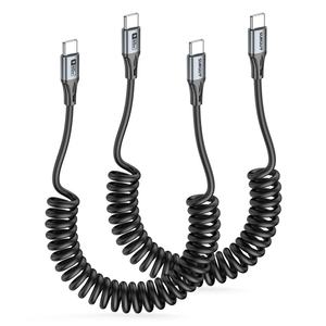 Cable USB C SUNGUY de fábrica, personalizado, de 60W, cable de carga rápida retráctil, cable de datos para teléfono, portátil, batería externa y coche. - Product Image 1