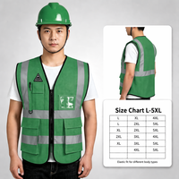 Gilet de travail respirant haute visibilité réfléchissant, multi-poches zippées, diverses couleurs pour la construction, les salles blanches et les sites industriels
