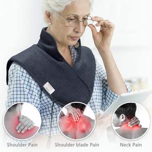 Gleichstrom elektrisch verstellbare Nacken- und Schulterkette Naturjade und Tourmaline Stein Heizkissen Wickeln - Product Image 5