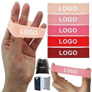 Sangle d'étirement des orteils en TPE rouge dégradé personnalisable, bande élastique de résistance pour les doigts, pour l'exercice de rééducation des membres - Product Image 6