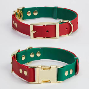 निर्माता कस्टम लक्जरी उच्च गुणवत्ता वाले वाटरप्रूफ स्टंक-प्रूफ त्वरित रिलीज समायोज्य pvc कोटिंग कुत्ते के लिए दो टोन रंग - Product Image 2