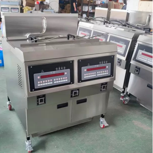 Điện/Gas Fryer 35L + 35L công nghiệp sâu Fryer khoai tây chiên chiên thương mại gà chiên Máy 304 thép không gỉ - Product Image 1