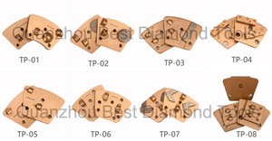 30 Grit mềm trái phiếu mài lớp phủ đĩa công cụ sàn bê tông hình thang kim cương Mài phân khúc cho máy mài ASL - Product Image 3