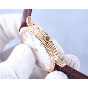 Montre multifonctionnelle de luxe de qualité supérieure avec bracelet en cuir, miroir saphir, design simple et élégant, cadran blanc - Product Image 4