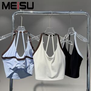 Fabrika OEM kadınlar yüksek kalite 2 parça Halter sutyen tenis etek aktif aşınma pilili Golf kıyafeti nedensel şort takımı - Product Image 3