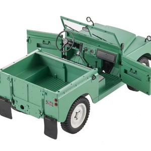 Voiture RC tout-terrain 1/12 Land Rover Série II 2.4G Électrique 4x4 à vitesse variable, jouet de simulation RTR avec chargeur métallique - Product Image 4