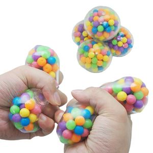 Custom Fidget Toy-Tpr Bead Stress - Durable <b>Squeeze</b> Beads, Rainbow Bean Stress-Relief <b>Ball</b> - Product Image 1