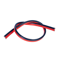 2-adriges 10 AWG Parallel-Silikonkabel, 2P Rot-Schwarz OFC Flexibles Batteriekabel, Stromkabel für Industrielle DC-Stromschienen und Robotik