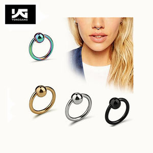 Piercing <span class=keywords><strong>de</strong></span> corps en acier inoxydable, bijoux argent or <span class=keywords><strong>boucle</strong></span> septum <span class=keywords><strong>nez</strong></span> anneau pour femmes hommes - Product Image 6
