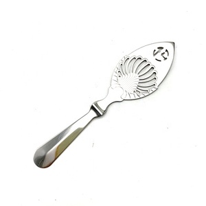 Outil de Bar couleur argent en acier inoxydable spiritueux boisson Cocktail aubépine Martini feuille en forme de glace passoire <span class=keywords><strong>Absinthe</strong></span> <span class=keywords><strong>cuillère</strong></span> - Product Image 5