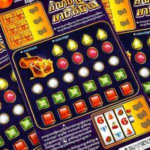 Billets à gratter personnalisés en papier, impression numérique, pour loterie et cadeaux, les plus vendus en usine - Product Image 3