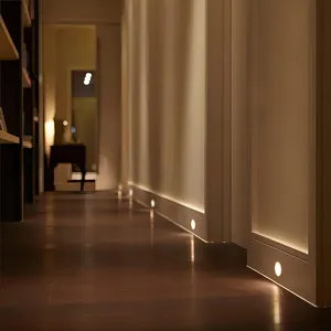American moderno minimalista led step luci notturne trimmless lampada da parete interna per la decorazione della casa