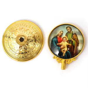 Artículos católicos personalizados chapados en oro Jesús <span class=keywords><strong>Nuestro</strong></span> <span class=keywords><strong>Padre</strong></span> Virgen María Decoración Hogar Coche Protección Iglesia Artesanía - Product Image 3