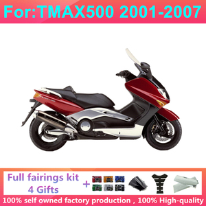 Nuevos Kits de Carenado de Motocicleta ABS Compatibles con Yamaha TMAX500 2001 2002 2003 2004 2005 <span class=keywords><strong>2006</strong></span> 2007 <span class=keywords><strong>TMAX</strong></span> <span class=keywords><strong>500</strong></span>, Kit Completo de Carrocería - Product Image 6