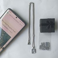 Collier intelligent personnalisé avec puce NFC, bijoux de mode