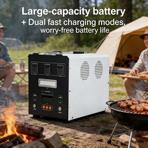 Generador Solar de 2.5kWh para Emergencias, Energía Ininterrumpida para el Hogar, Camping y Transmisiones <span class=keywords><strong>en</strong></span> Vivo al Aire Libre - Product Image 2