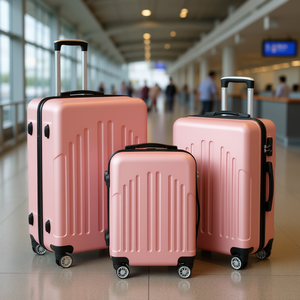 Ensemble de 3 valises rigides DB en ABS+PC léger avec serrure TSA, 4 roues pivotantes, doublure en polyester, design moderne pour les voyages - Product Image 2