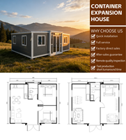 Venta Directa de Casa Contenedor Prefabricada Expandible de 2, 3, 4 y 5 Dormitorios, Casa Plegable en Venta