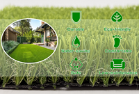 Gazon artificiel synthétique en plastique imperméable de haute qualité, écologique, recyclable, pour la décoration intérieure/extérieure du jardin