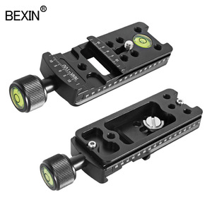 แผ่นยึดแบบปลดเร็ว BEXIN ทำจากอลูมิเนียมอัลลอยด์ สำหรับขาตั้งกล้อง พร้อมระดับน้ำ สำหรับเลนส์กล้อง - Product Image 1