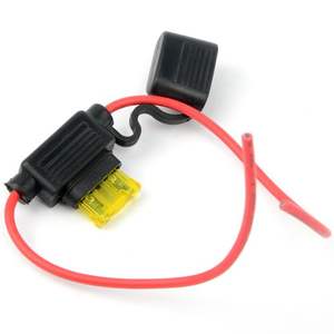 Mobil dalam garis tahan air Standar Tengah Blade 12v pemegang sekering dengan kabel kabel 16awg 15cm - Product Image 6