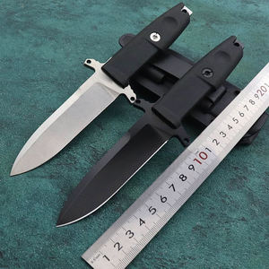 Cuchillo Táctico de Hoja Fija de Acero Inoxidable de Alta Calidad con Punta Caída, Funda de Goma, para Supervivencia al Aire Libre, Uso Industrial, Camping y Bricolaje - Product Image 2