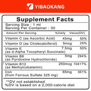 <span class=keywords><strong>ว</strong></span>ิตามินเหลวสำหรับผู้หญิง OEM ช่<span class=keywords><strong>ว</strong></span>ยเสริมสร้างภูมิคุ้มกัน เสริมสร้างเม็ดเลือดแดง เพิ่มพลังงาน อาหารเสริม - Product Image 3