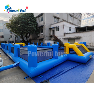 Commerciële Draagbare Buitensportspellen Opblaasbare Voetbalveld Arena Speeltuin Zeep Voetbalveld Te Huur - Product Image 5