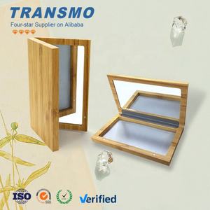 ตลับใส่อายแชโดว์แม่เหล็กไม้ไผ่แบบเปล่า ขายส่ง ตลับอายแชโดว์แบบพกพาพร้อมกระจก - Product Image 1