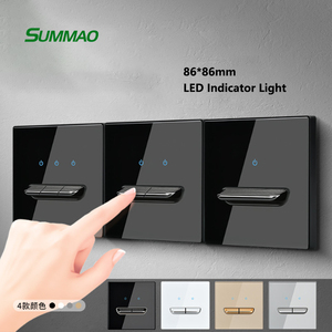 1 Gang <strong>Vintage</strong> Flip the Self Reset Tempered Glass <strong>Switches</strong> and Sockets Piano With <strong>Light</strong> Wall <strong>Switches</strong> - Product Image 1