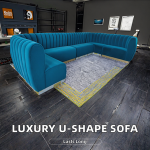 Sofá Modular Rectangular de Lujo Moderno, Asientos Seccionales Personalizados para Hoteles, Apartamentos, Villas, Escuelas, Tapizado en Tela - Product Image 2