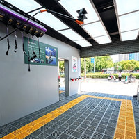 Équipement complet de station de lavage automobile : Système de dévidoir mural 7-en-1 avec bras articulé et pompe doseuse de produits chimiques