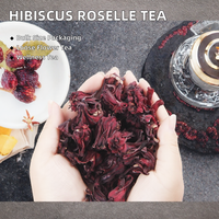 Bunga Hibiscus Roselle Kering Teh Bubuk Mentah Teh Kesehatan