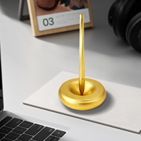 Bolígrafo de Levitación Magnética Personalizable con MOQ Bajo, Base de Metal Dorado, Soporte Magnético Flotante Mágico