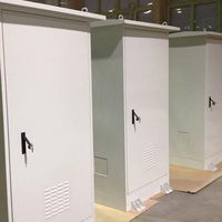 Armoire Fibre Optique Extérieure 12U FTTH IP65 Étanche à la Poussière en Acier Laminé à Froid 19 Pouces pour Réseau de Stations de Base 5G