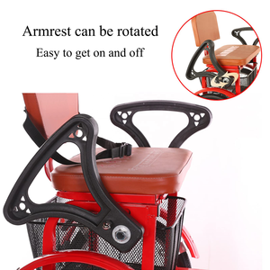 LEWEE Nuovo Design Triciclo Pieghevole per Adulti Bicicletta a 3 Ruote per Anziani con Cestino e Sedile Posteriore - Product Image 4