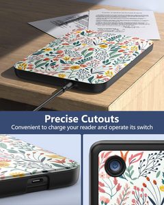 Funda Protectora Personalizada Tipo Libro de PU para E-Reader, Funda de Cuero PU de 6 Pulgadas Compatible con <span class=keywords><strong>Kobo</strong></span> Clara BW/Colour - Product Image 6