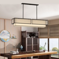 Lustre rectangulaire en maille dorée personnalisé pour hôtel, abat-jour en tissu en acier inoxydable, lustre moderne pour restaurant, bureau, maison, LED