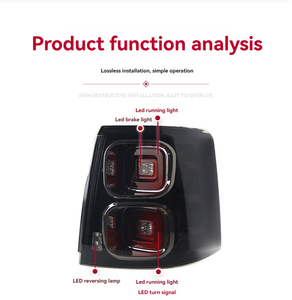 Nuevas Luces Traseras LED Rojas para Range Rover Sport L320, Lámpara Trasera 2005-2013, Luz de Freno de Reversa, Accesorios Automotrices - Product Image 4