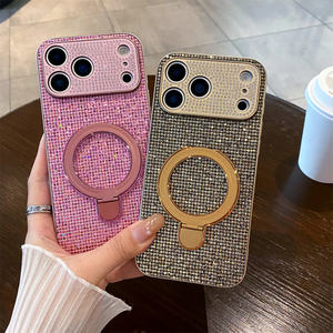 Coque de téléphone antichoc souple avec strass scintillants effet diamant pour iPhone 17 Pro Max – Étui pour filles - Product Image 2
