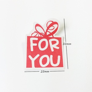 120pcs/lot Cute Pink Gift Box Shape Strong Adhesive Paper You Sealing Sticker DIY Handmade Gifts <strong>Posted</strong> Baking Decoration <strong>Label</strong> - Product Image 5