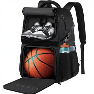 Basketball <b>Backpacks</b> Custom Polyester <b>Men</b> Women <b>Waterproof</b> Breathable Laptop Compartment Team Sublimation - Product Image 2