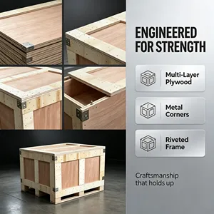 Caja de Madera Contrachapada para Logística, Circulación y Transporte, para Mercancías de Comercio Exterior, Caja para Envío Marítimo - Product Image 4