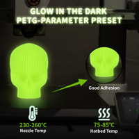 Filament d'imprimante 3D TINMORRY Filament PETG écologique 1.75mm PLA/ABS/PETG/ASA/TPU 1KG/ROLL Tiges en plastique PETG-Glow