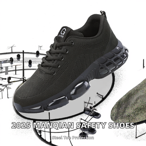 Zapatos de Seguridad Unisex 2025, Transpirables, con Puntera de Acero, Anti-aplastamiento, Parte Superior de Malla, Entresuela Anti-pinchazos, para Toda Temporada - Product Image 2