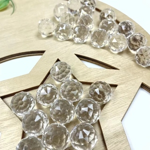 Esferas de Cristal Transparente de 20 mm, Bolas Facetadas para Decoración, Prismas, Atrapasoles, Cuarzo Transparente al por Mayor - Product Image 5