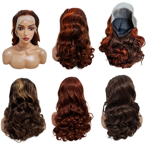 Promotion 100$ Letsfly Perruques bouclées rebondissantes 22 pouces 13x4, Perruques de cheveux humains vierges bouclés lâches colorés 300% 4/350 # 33, # 4, # 4/27 - Product Image 1